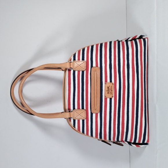 Brighton Handbags - 🙂7400 Brighton Celebrates Vera red & navy Sawyer Satchel+scarf NWT FINAL PRICE